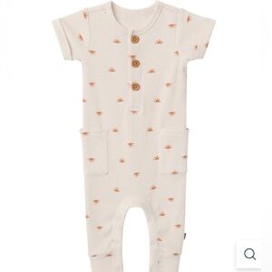 Gerber Modern Moments Cream Baby Romper with Suns (18 months)
